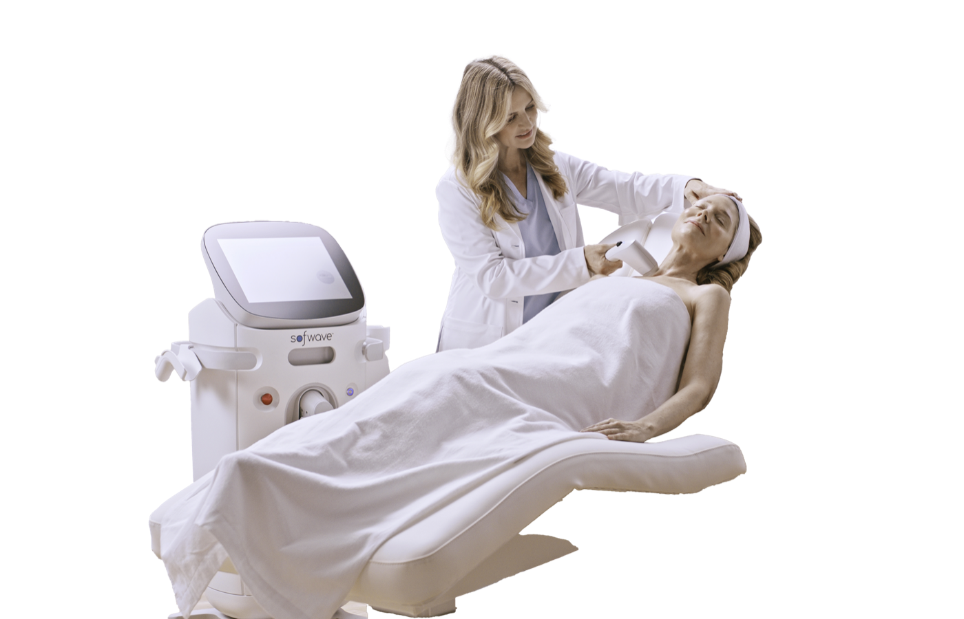 Sofwave לפנים: הקטנת קמטים, הרמת גבה ושיפור קווי הבעה טיפול Sofwave – מבט צד